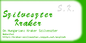 szilveszter kraker business card